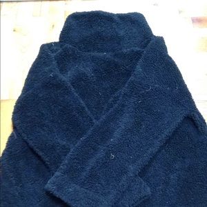 Fluffy turtleneck jacket